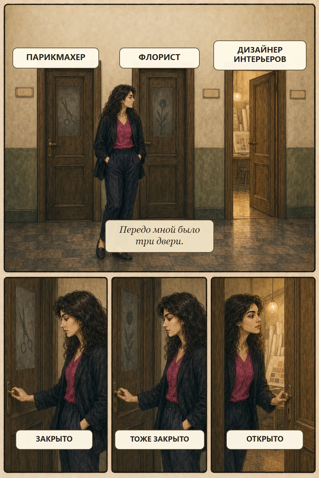 Комикс «Третья дверь», страница 2 из 4