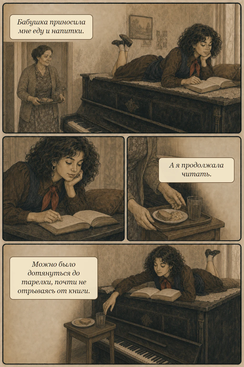 Комикс «На крышке пианино», страница 2 из 4