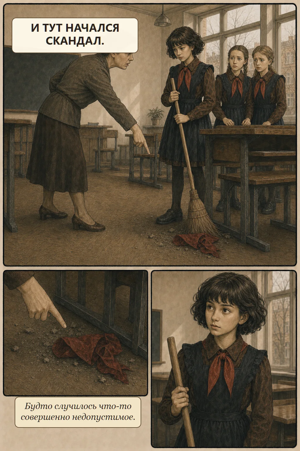Комикс «Пионерский галстук», страница 3 из 4