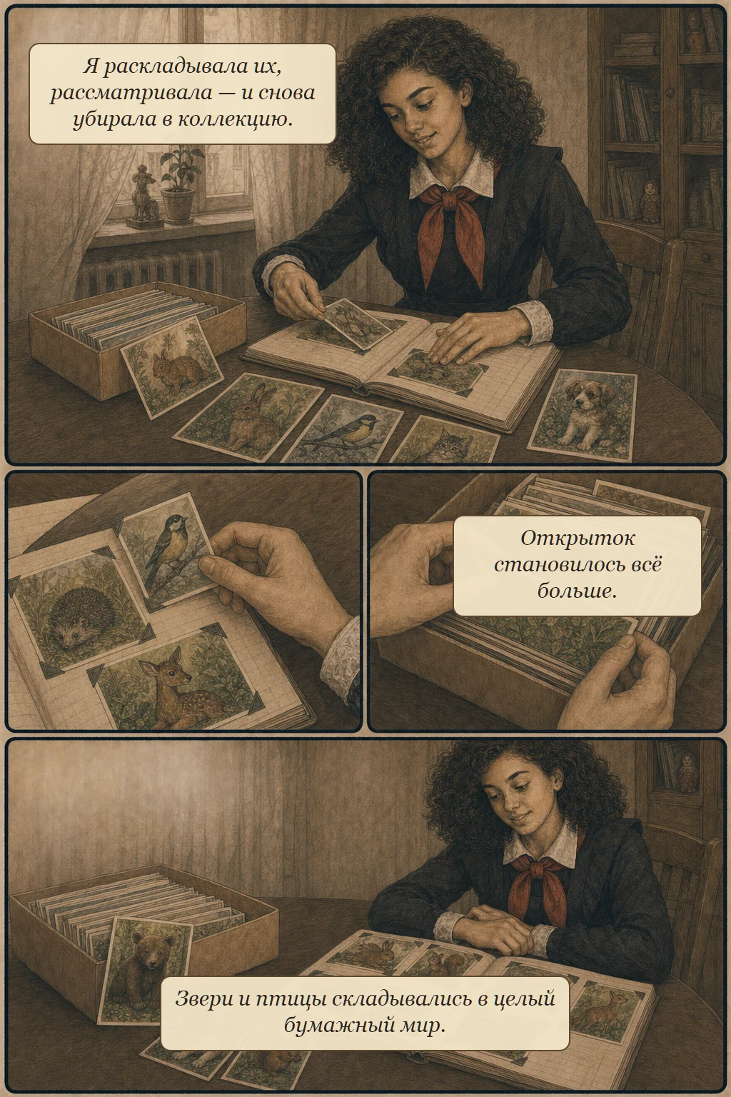 Комикс «Открытки», страница 2 из 4