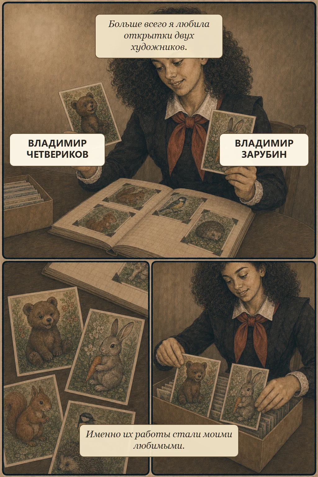 Комикс «Открытки», страница 3 из 4